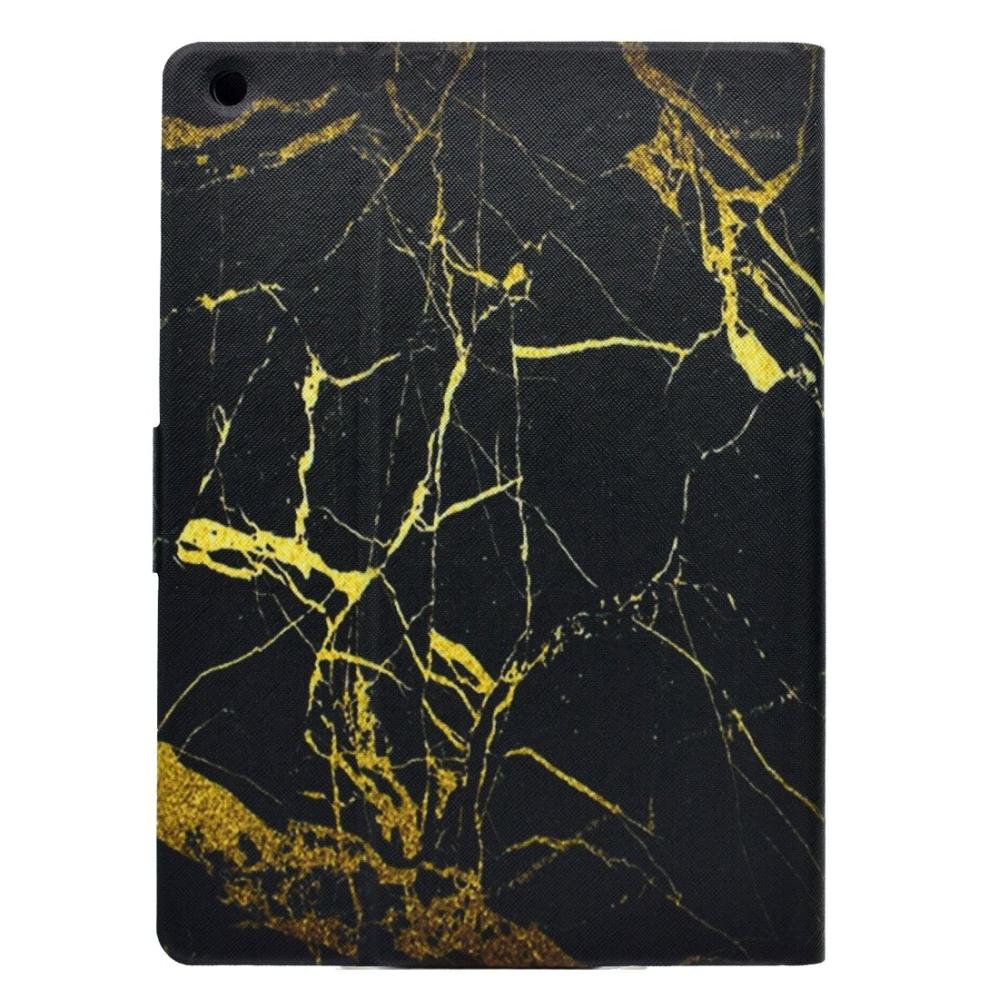 Fodral för iPad 9.7 - Marmomönster guld & svart