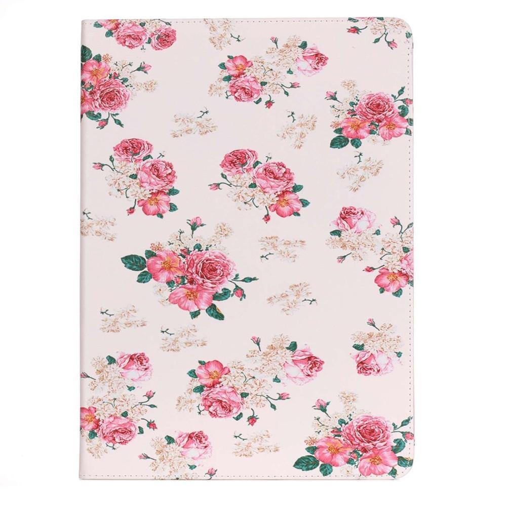 Fodral för iPad Pro 12,9 - tum - Vit med rosa blommor