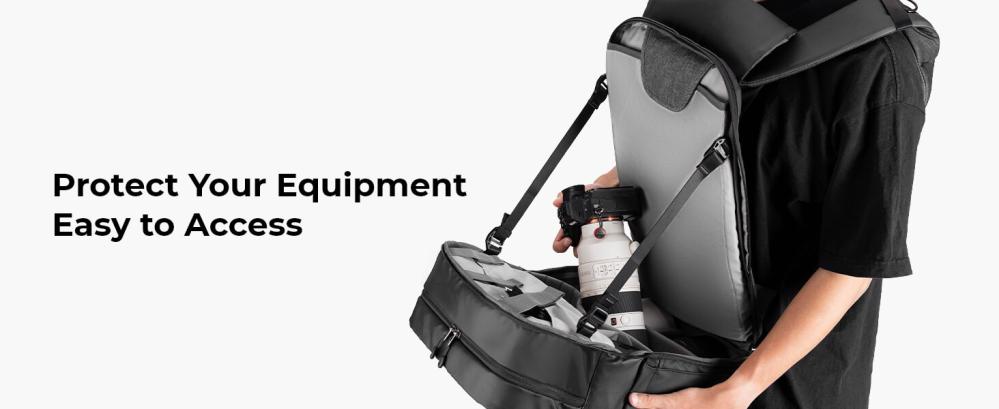  K&F Concept Kameraryggsäck 20l med extra regnskydd för fotografer från Kamda – snabb leverans och trygg e-handel