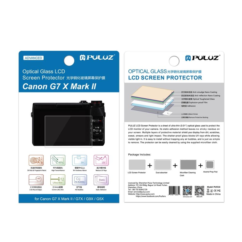  Puluz Skärmskydd för Canon G9X/G7XII/G7XIII/G9XII/G1XMarkIII/M100/M50 9H från Kamda – snabb leverans och trygg e-handel