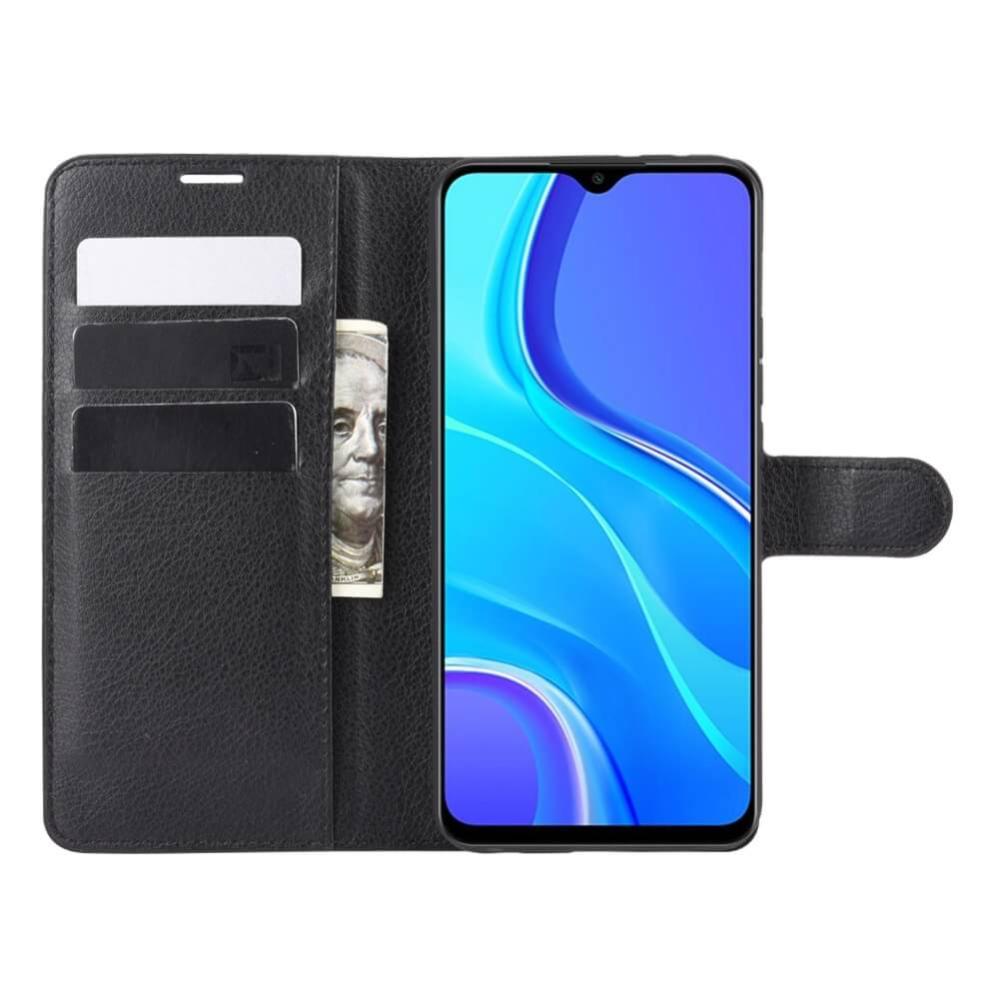 Plånboksfodral för Xiaomi Redmi 9 Svart