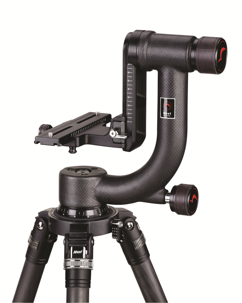Nest NT-5303CK Bird watching series - Kolfiberstativ 203cm (Gimbalhuvud NT-530H)