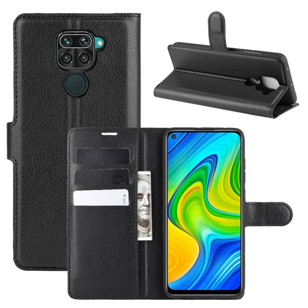 Plånboksfodral för Xiaomi Redmi Note 9/10X 4G Svart