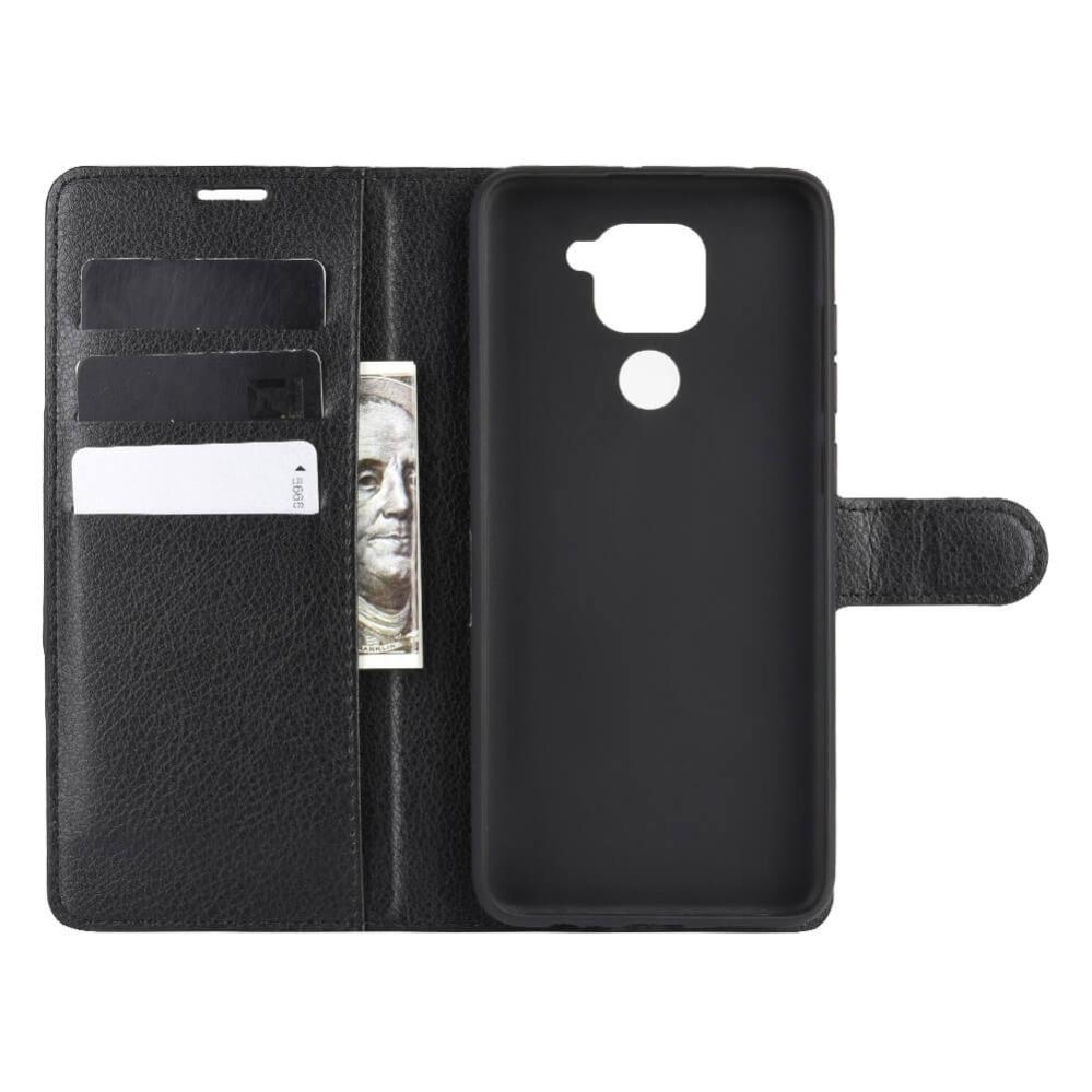 Plånboksfodral för Xiaomi Redmi Note 9/10X 4G Svart