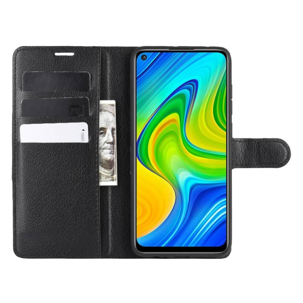 Plånboksfodral för Xiaomi Redmi Note 9/10X 4G Svart