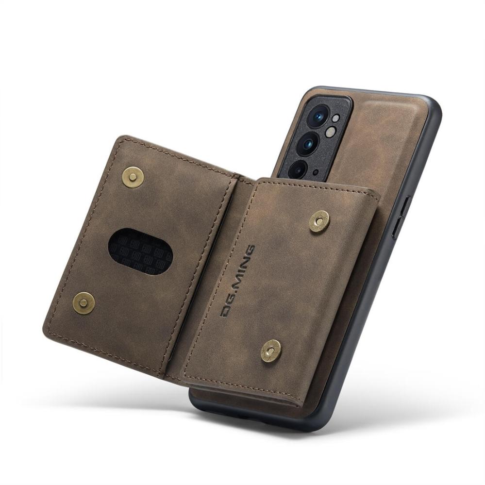 DG.MING 2 i 1 Vikbar plånbok & magnetiskt skal för OnePlus 9RT 5G