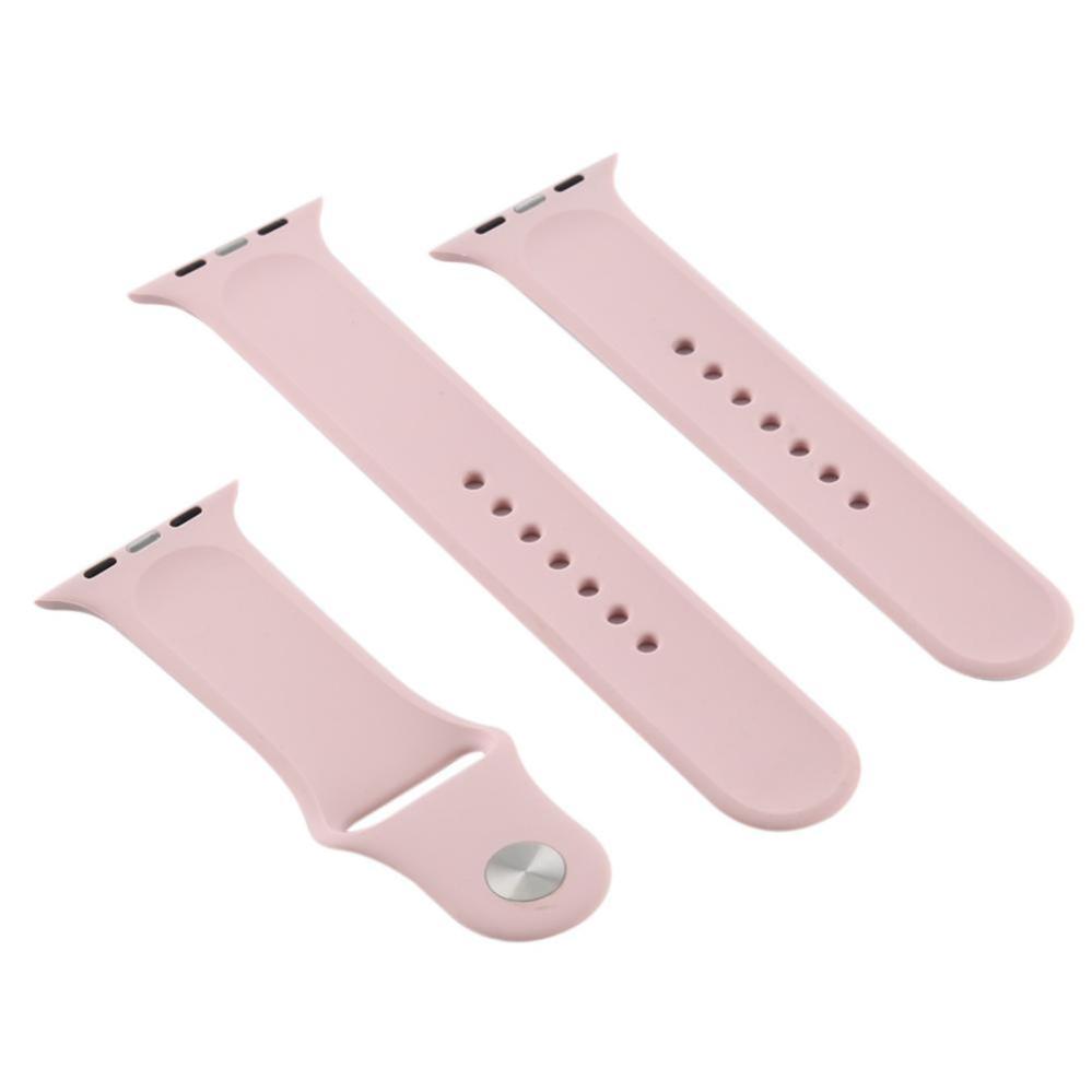 Armband för Apple Watch 38/40/41mm silikon Sandrosa