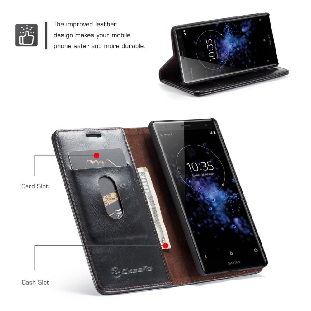  CaseMe Plånboksfodral med kortplats för Sony Xperia XZ2