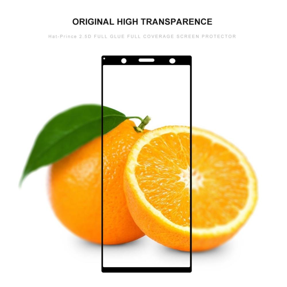 Skärmskydd för Sony Xperia 5 med Svart ram av härdat glas