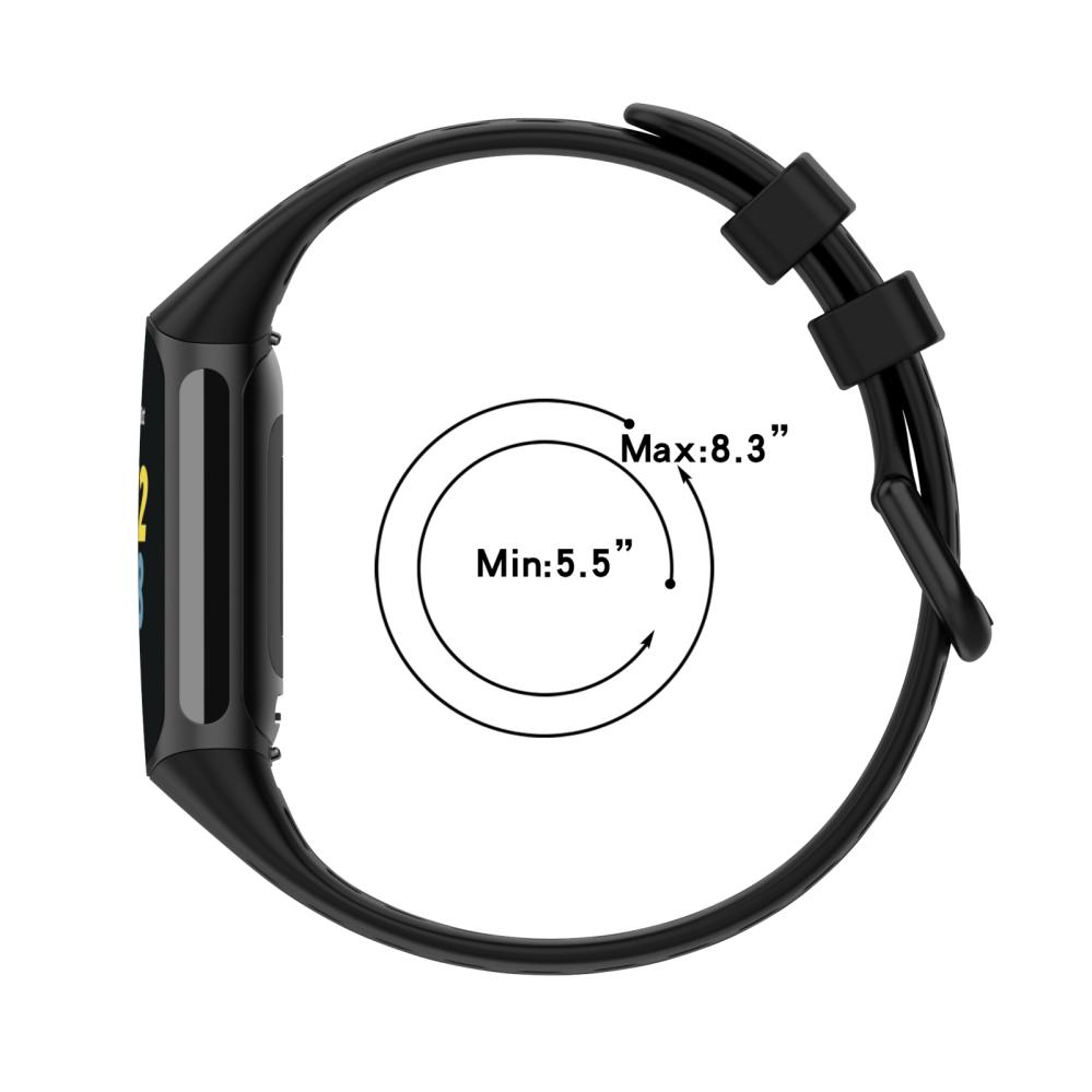 Armband för Fitbit Charge 5 Svart silikon