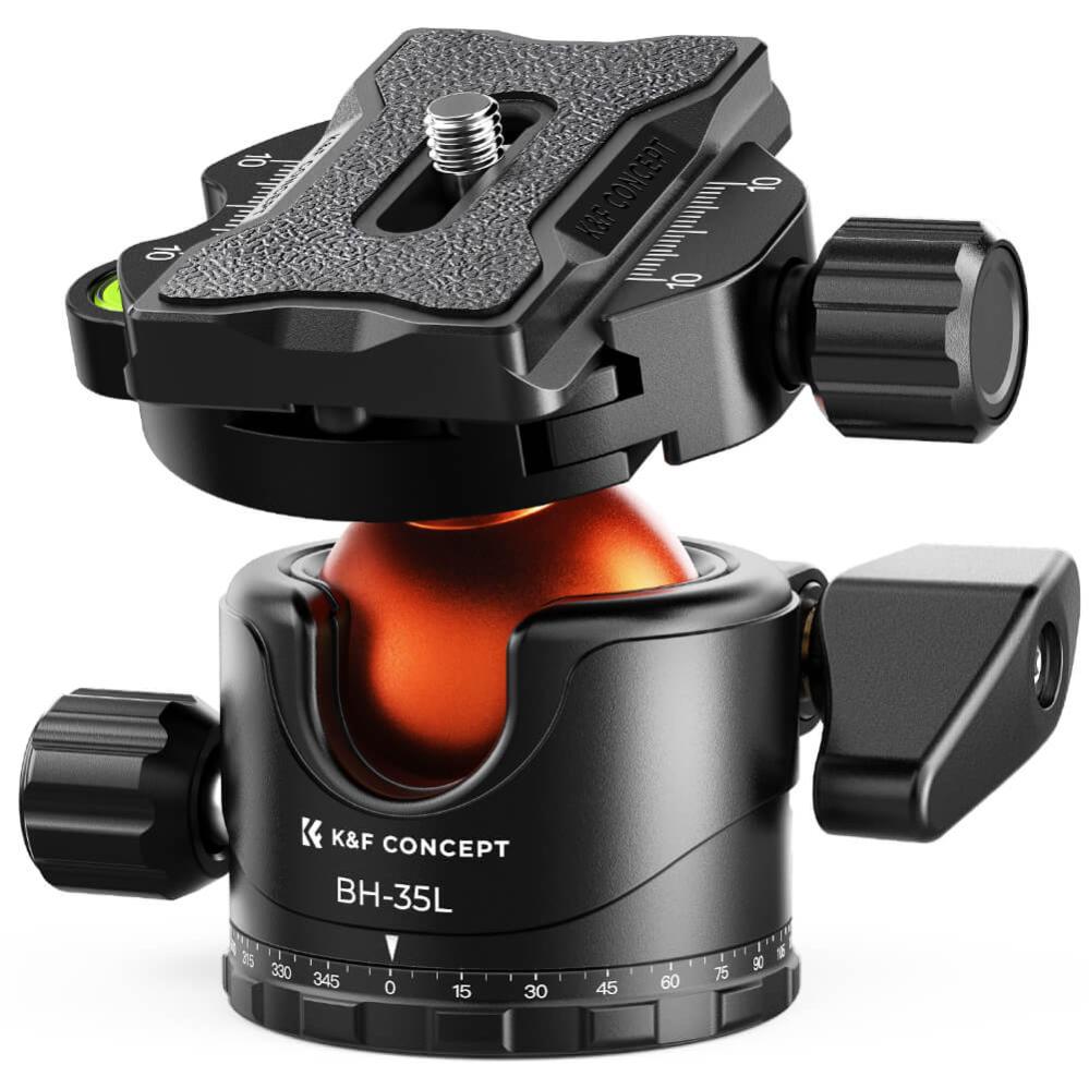 K&F Concept KF-35 Kulled med panoramaindexering för kamerastativ