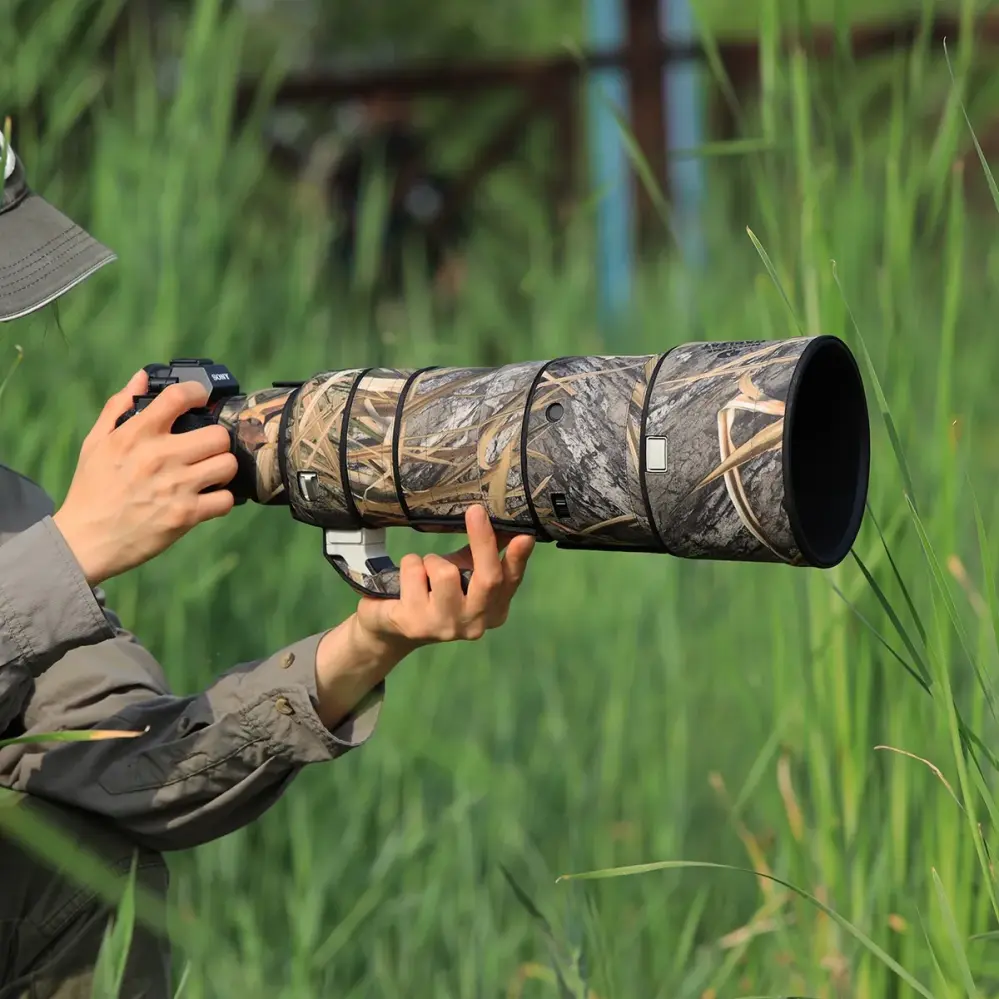  Rolanpro Kamouflagefärgat objektivskydd för Sony FE 100-400mm f/4.5-5.6 GM OSS från Kamda – snabb leverans och trygg e-handel