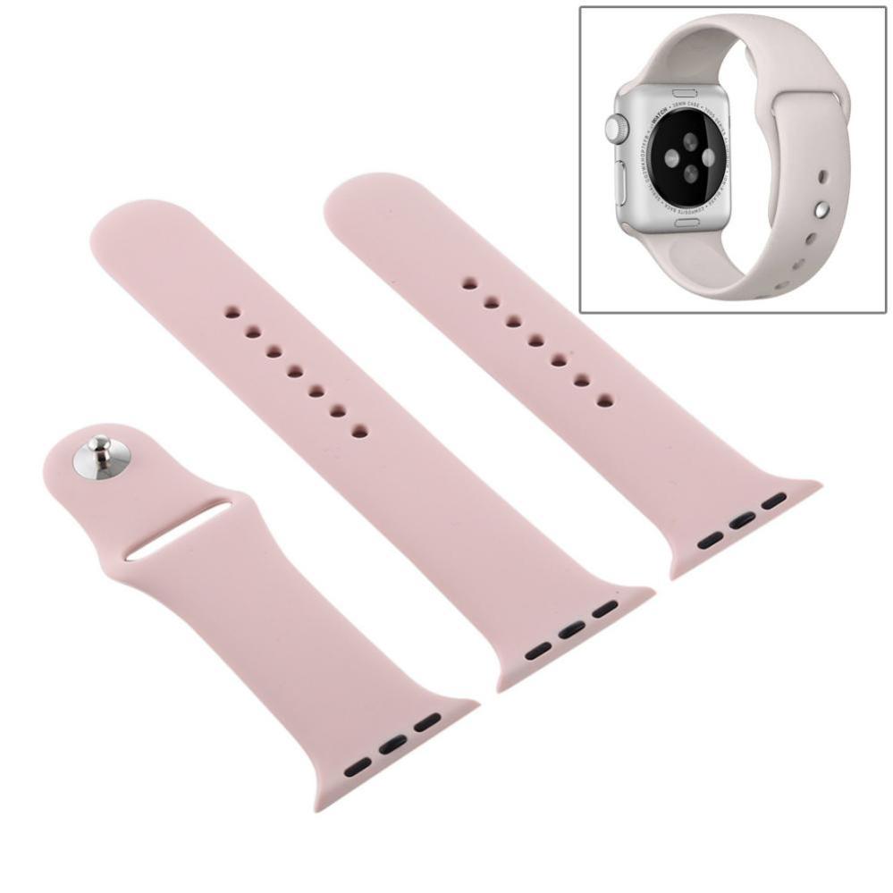 Armband för Apple Watch 38/40/41mm silikon Sandrosa