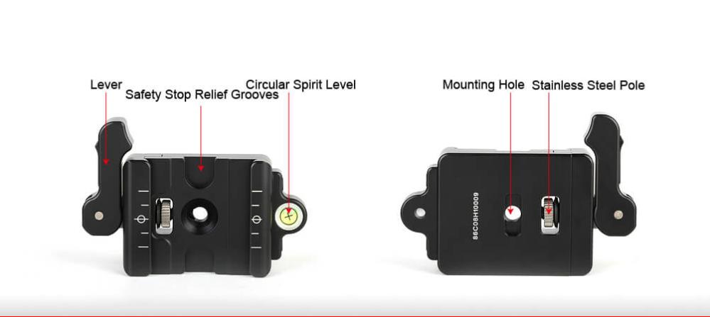  Sunwayfoto DDC-60LR Fäste med spakklämma för Arca-Swiss plattor från Kamda – snabb leverans och trygg e-handel