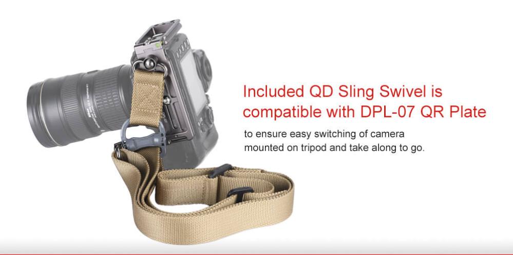  Sunwayfoto Kamerarem Khaki med QD-säkerhetsfäste från Kamda – snabb leverans och trygg e-handel