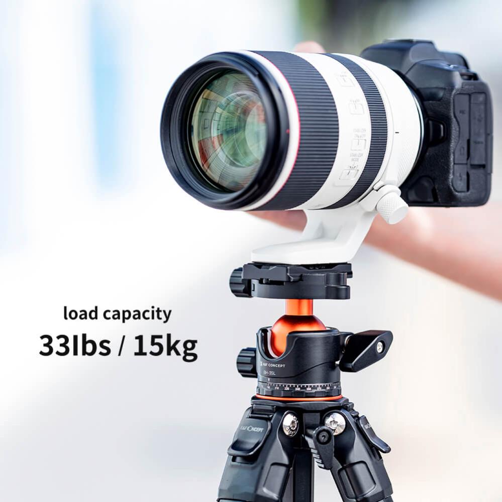 K&F Concept KF-35 Kulled med panoramaindexering för kamerastativ