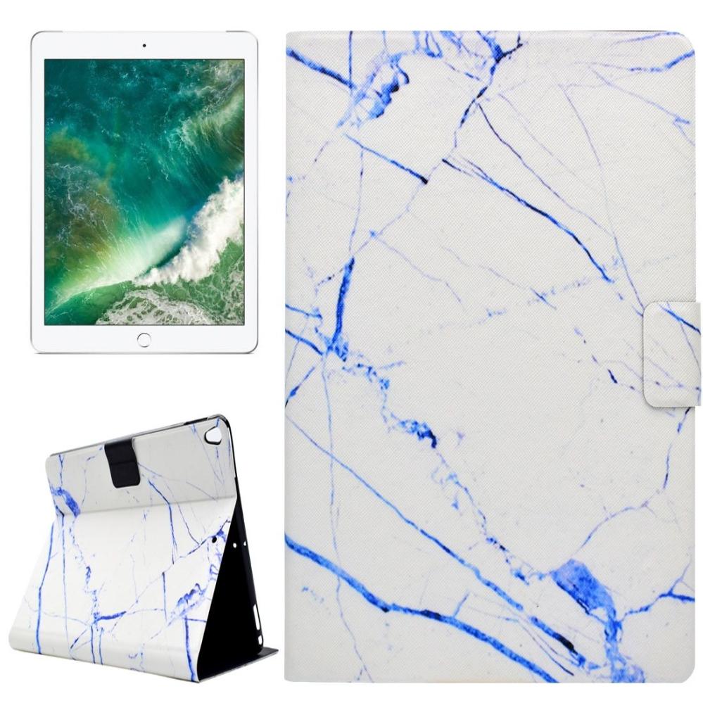 Fodral för iPad Pro 10.5-tum - Marmor vit & blå