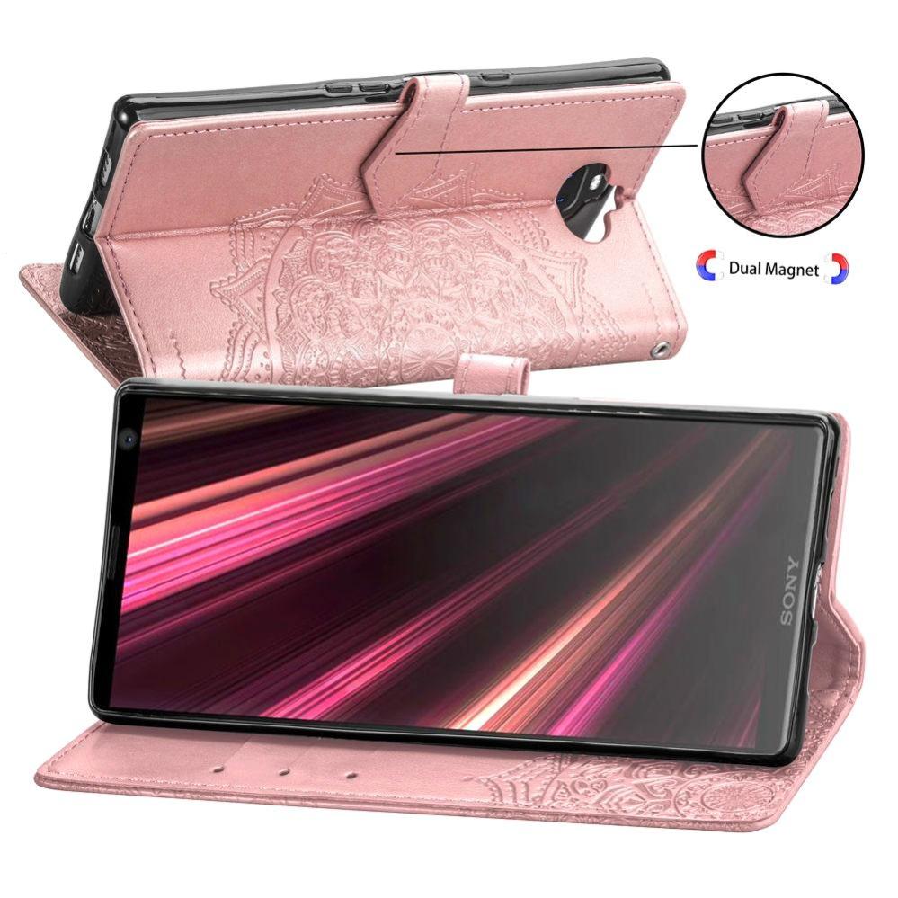 Plånboksfodral för Sony Xperia 10 - Mandala Roséguld