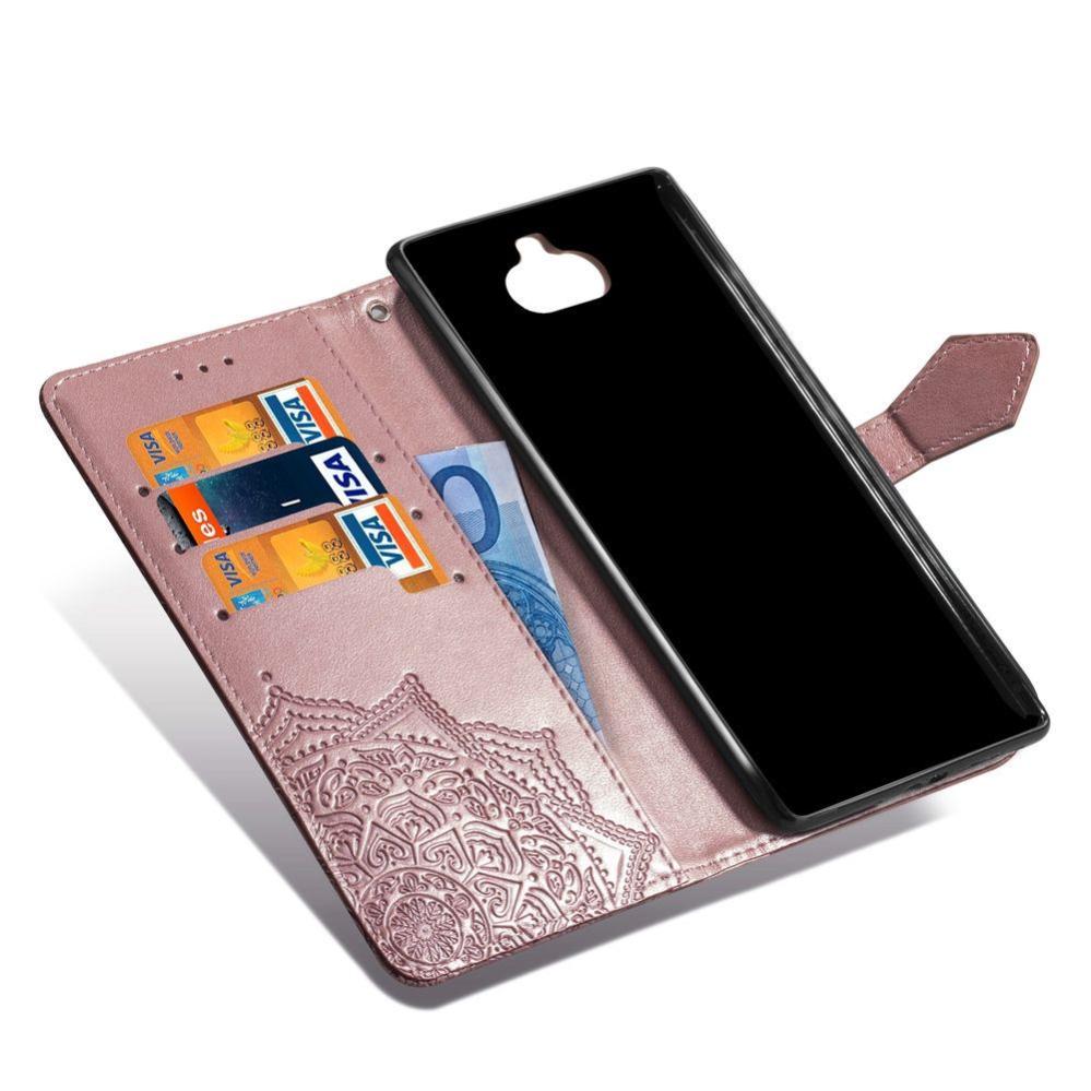 Plånboksfodral för Sony Xperia 10 - Mandala Roséguld