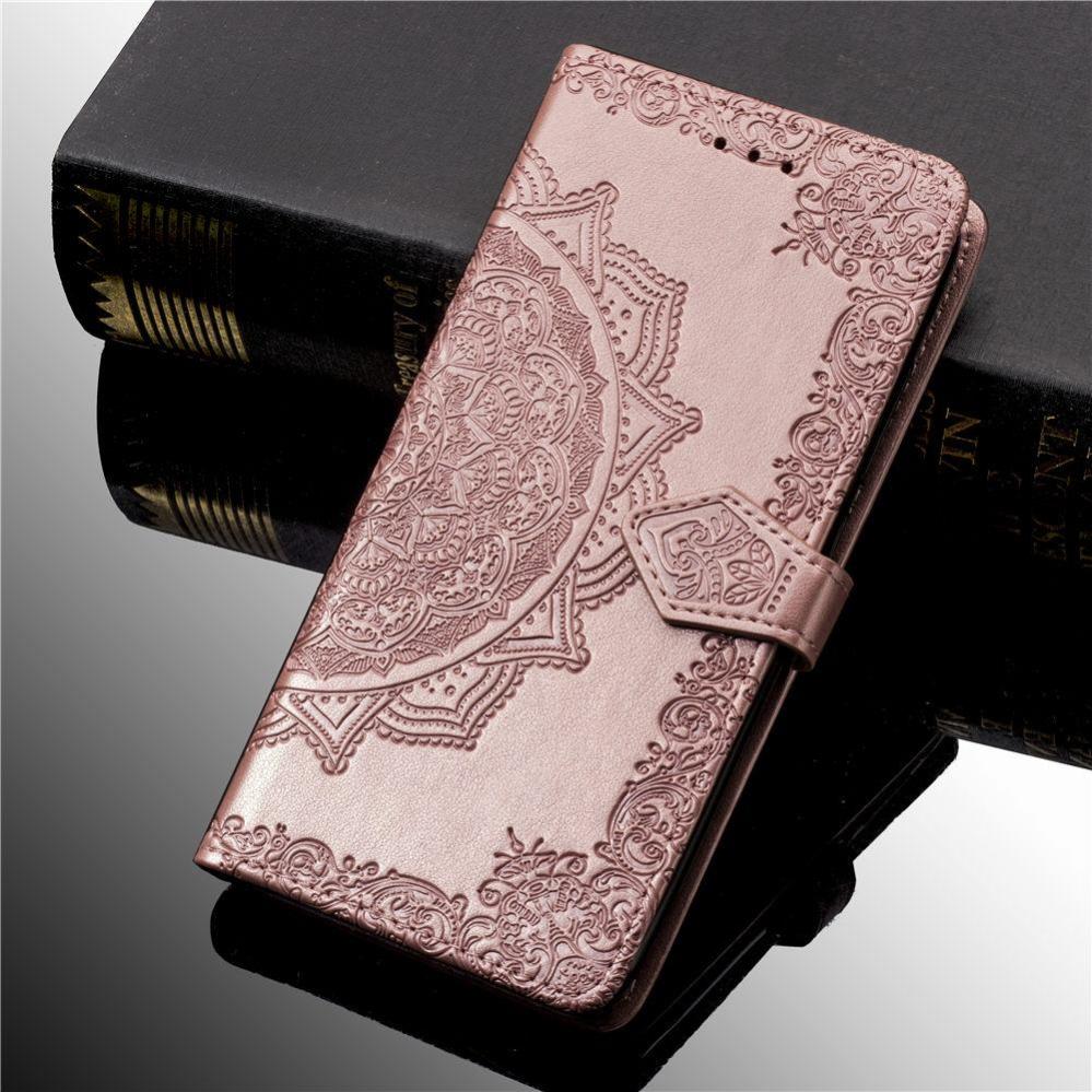 Plånboksfodral för Sony Xperia 10 - Mandala Roséguld