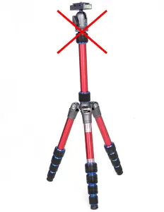  Nest Traveller Kamerastativ 139cm r&ouml;d utan kulled fr&aring;n Kamda &ndash; snabb leverans och trygg e-handel