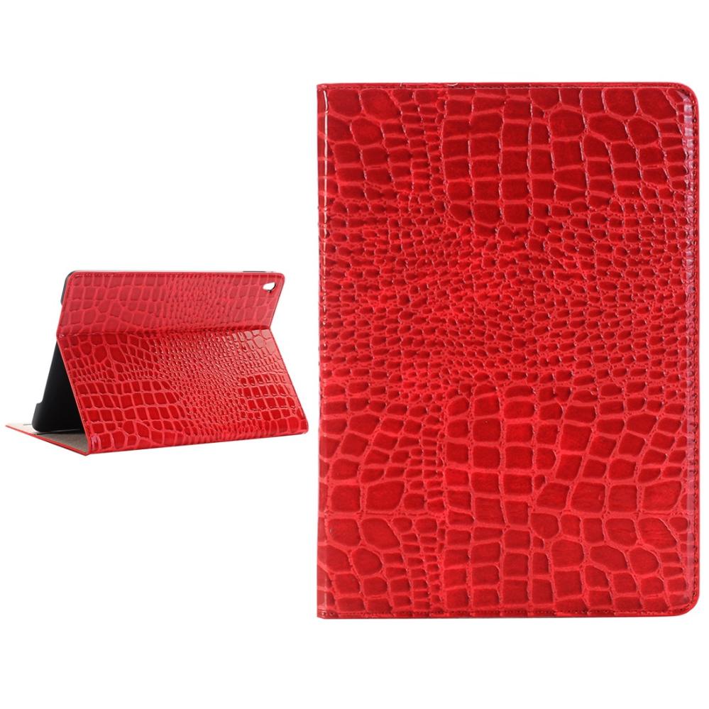 Fodral Röd för iPad Pro 9.7-tum - Krokodilmönster