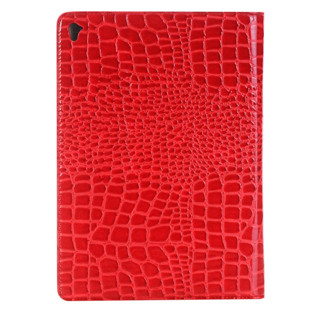 Fodral Röd för iPad Pro 9.7-tum - Krokodilmönster