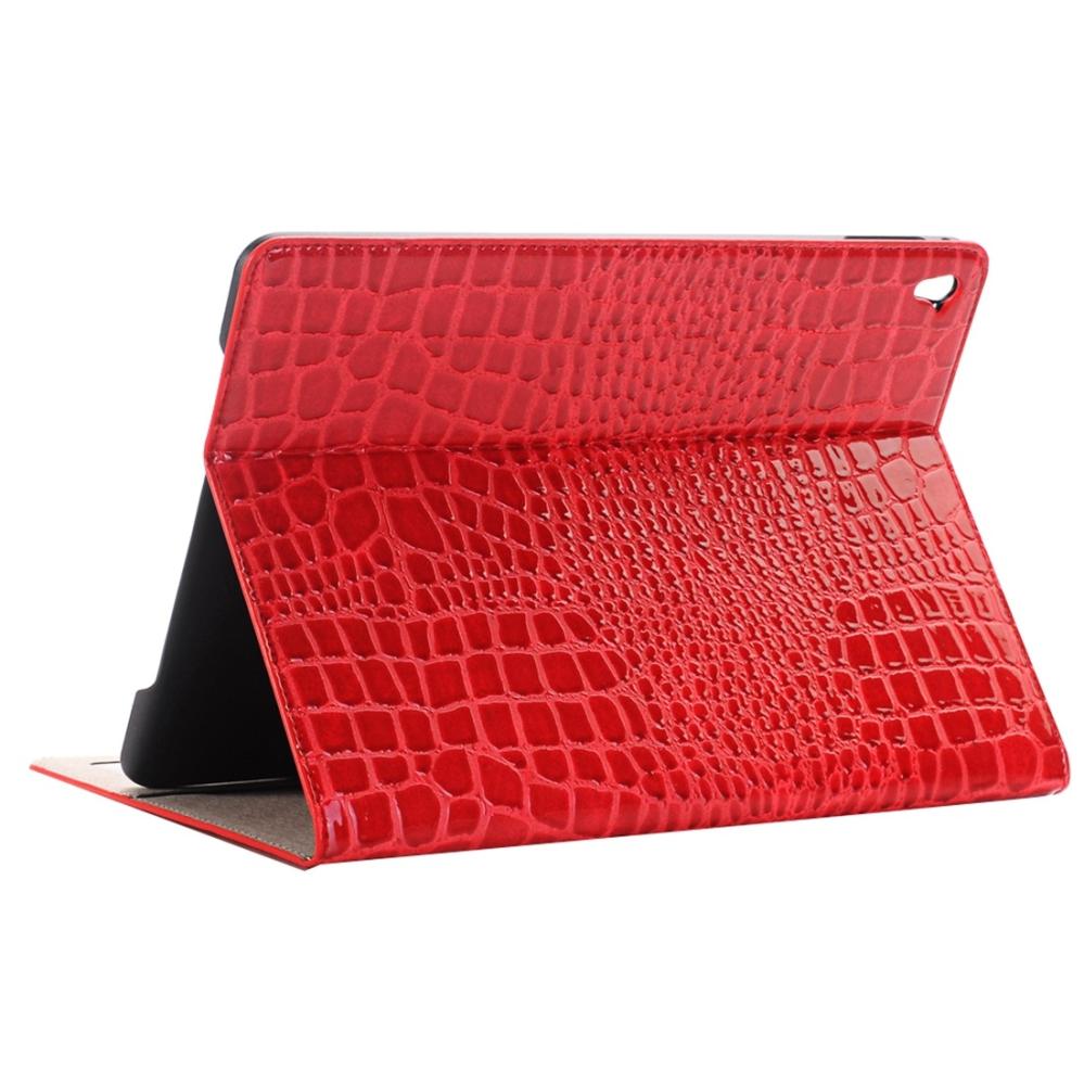 Fodral Röd för iPad Pro 9.7-tum - Krokodilmönster