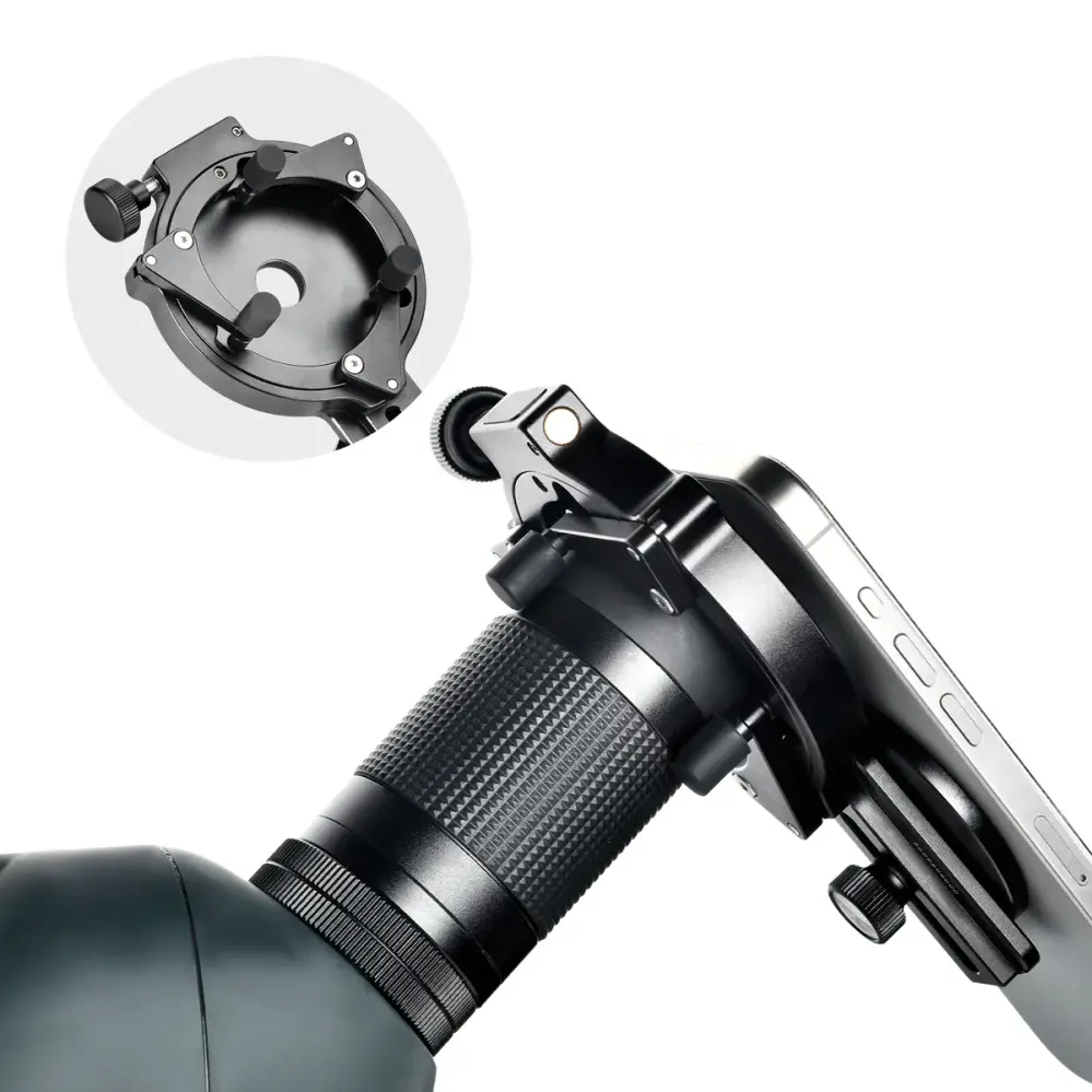 Sunwayfoto SPA-3060 – magnetisk mobiladapter för kikare, tubkikare & mikroskop från Kamda – snabb leverans och trygg e-handel