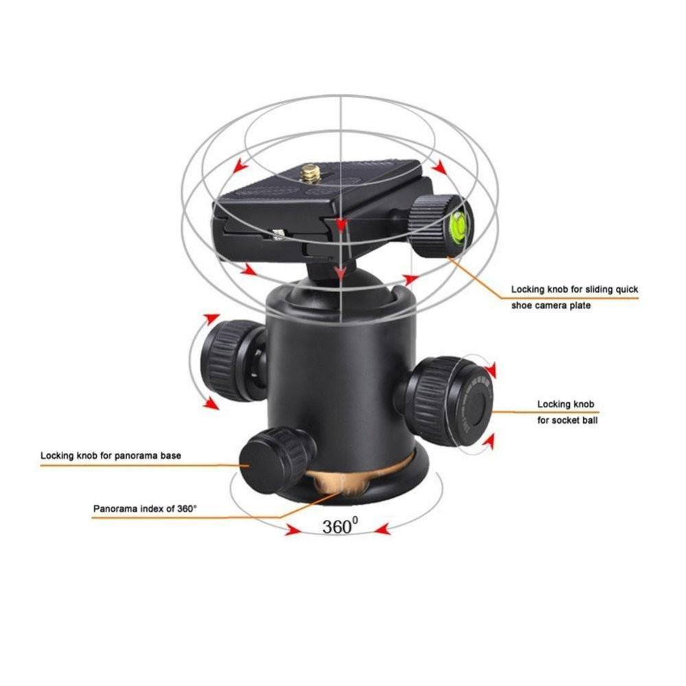  BEIKE BK-03A Flexibelt stativhuvud med kulled för DSLR-kameror från Kamda – snabb leverans och trygg e-handel