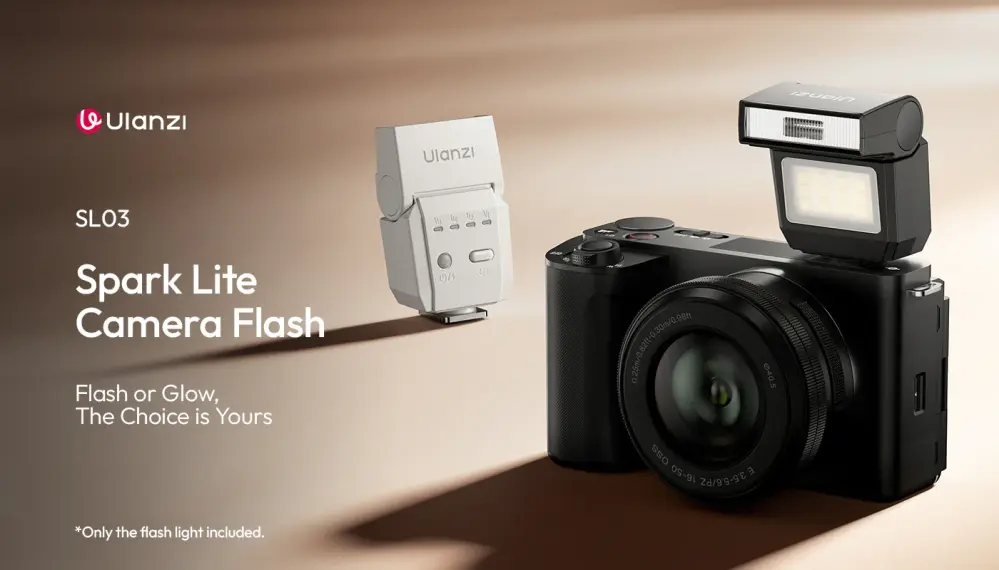 Ulanzi SL03 Spark Lite - Kompakt blixt med LED-lampa från Kamda – snabb leverans och trygg e-handel