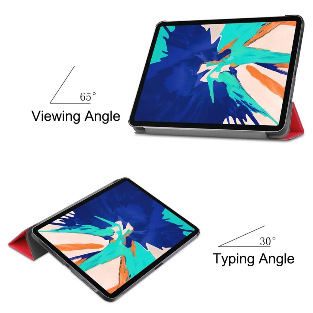Flipfodral för iPad Pro 12.9-tum (2020) Sleep/ Wake-up funktion röd