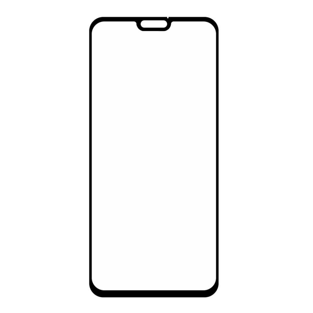Skärmskydd med Svart ram för Huawei Honor 8x av härdat glas