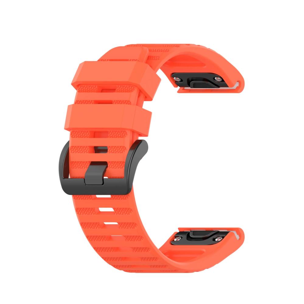 Silikonarmband Orange för Garmin Fenix 5X/6X/7X 26mm