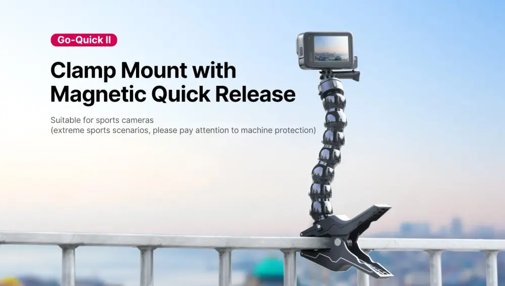 Ulanzi Go-Quick II Magnetic Quick Release Clamp för actionkameror