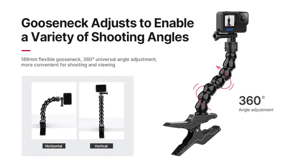 Ulanzi Go-Quick II Magnetic Quick Release Clamp för actionkameror