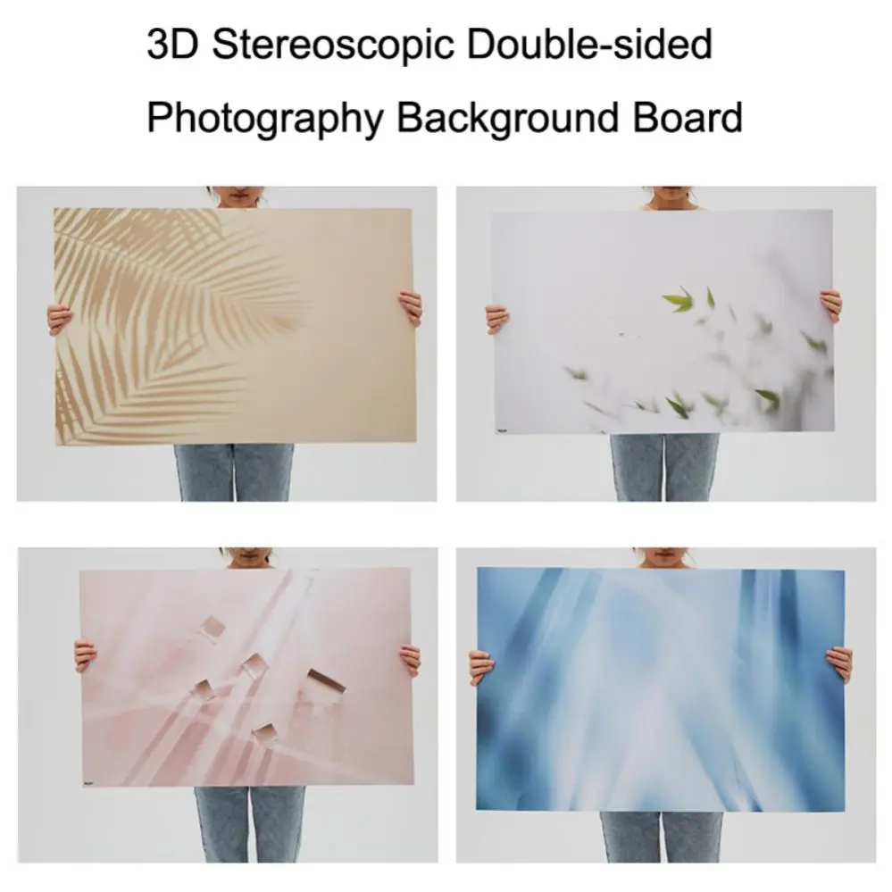  Pappersbakgrund PVC Skugga dubbelsidig för fotografering 57x87cm