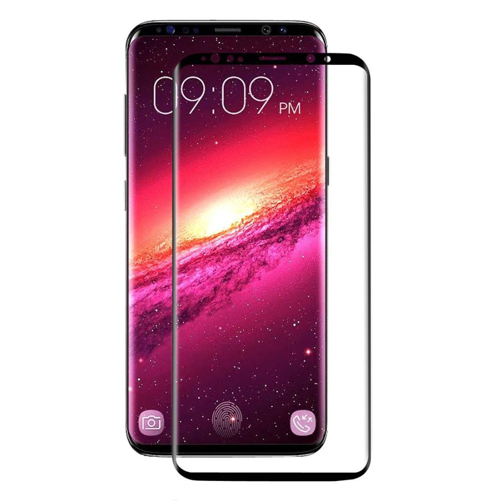 Skärmskydd med Svart ram för Samsung Galaxy S9 Plus av härdat glas