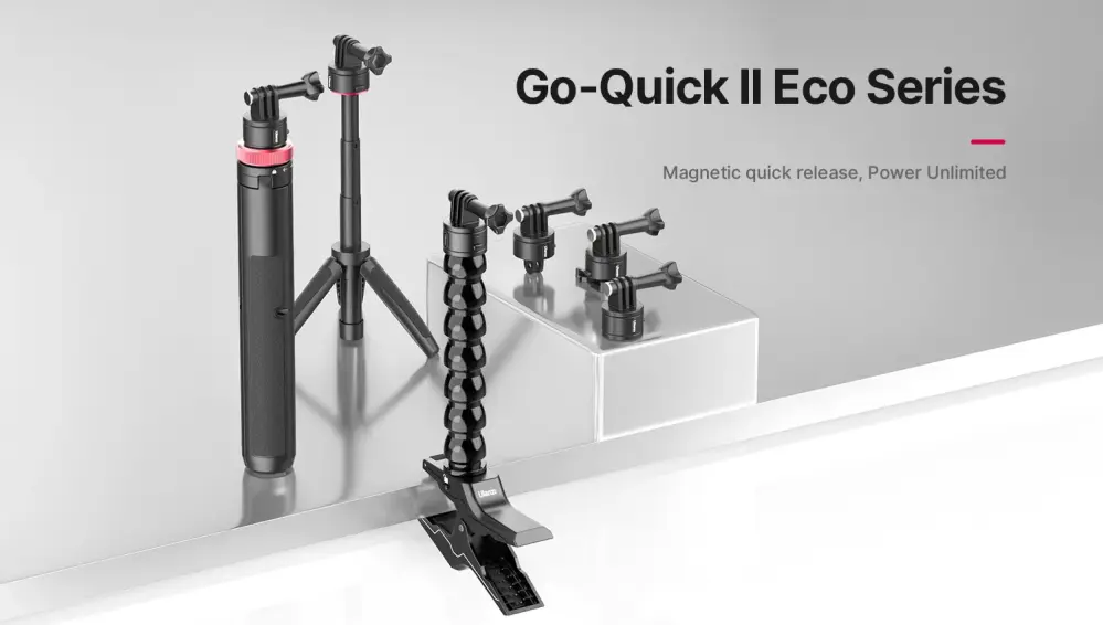 Ulanzi Go-Quick II Magnetic Quick Release Clamp för actionkameror