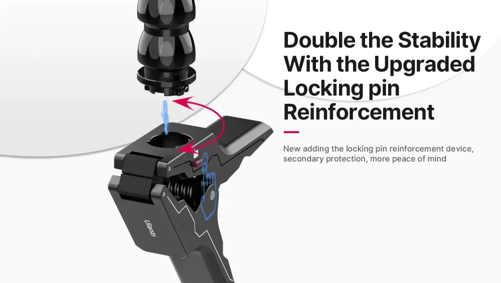 Ulanzi Go-Quick II Magnetic Quick Release Clamp för actionkameror