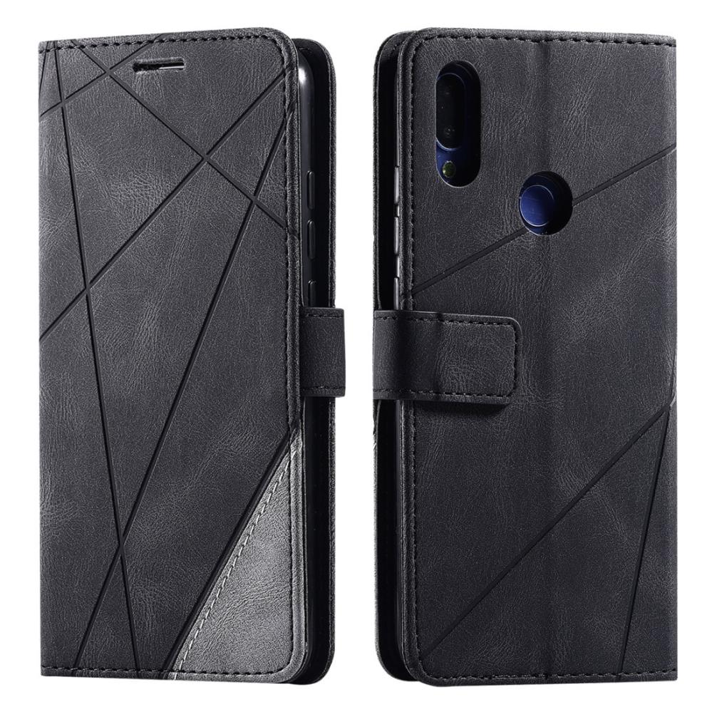 Plånboksfodral för Xiaomi Redmi Note 7/7 Pro Svart & Grå mönster
