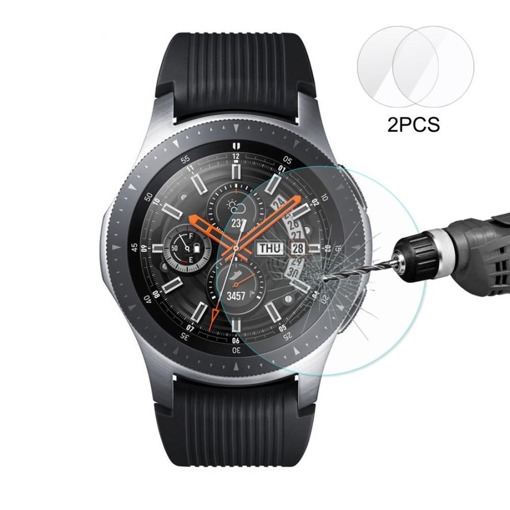 Displayskydd 2st för Galaxy Watch 46mm av härdat glas