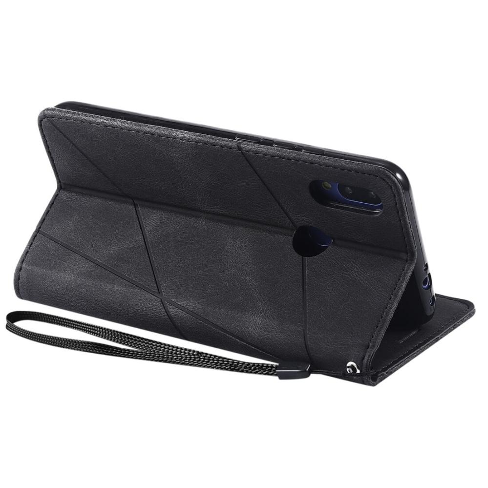 Plånboksfodral för Xiaomi Redmi Note 7/7 Pro Svart & Grå mönster