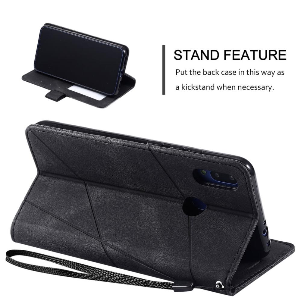 Plånboksfodral för Xiaomi Redmi Note 7/7 Pro Svart & Grå mönster