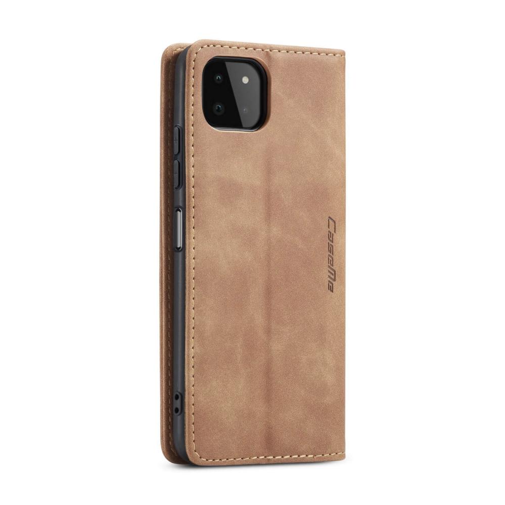 CaseMe Plånboksfodral Brun med kortplats för Galaxy A22 5G