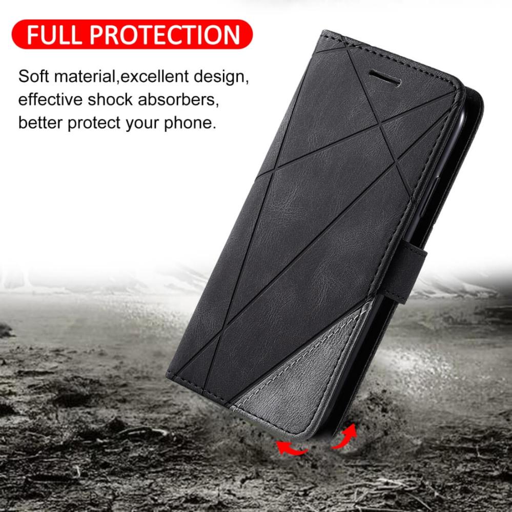 Plånboksfodral för Xiaomi Redmi Note 7/7 Pro Svart & Grå mönster