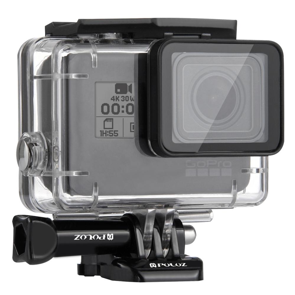 Puluz för GoPro HERO6 / 5 - Vattentät husskydd för 30m undervatten