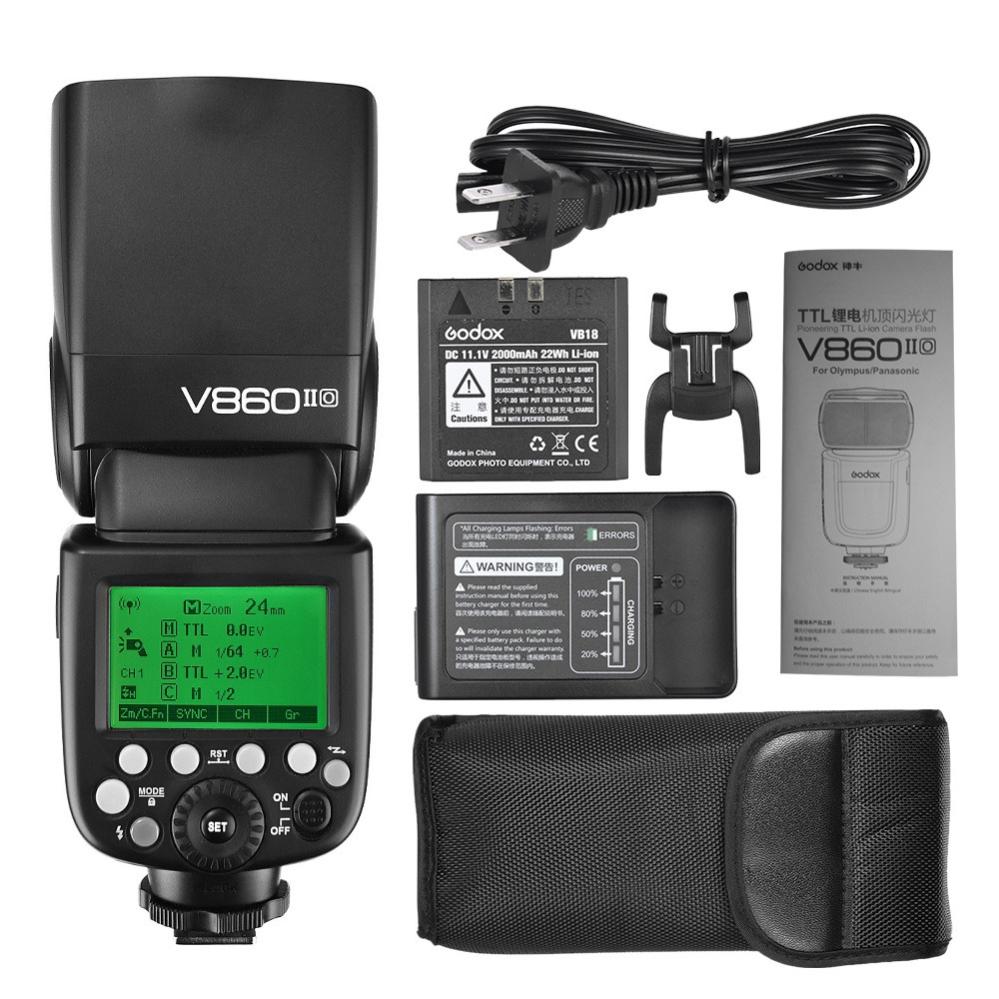 Godox Ving V860IIO Li-Ion Speedlight-Kit för Olympus/Panasonic RETUREX.