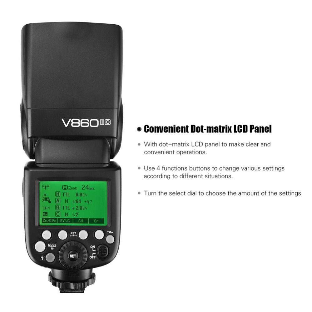 Godox Ving V860IIO Li-Ion Speedlight-Kit för Olympus/Panasonic RETUREX.