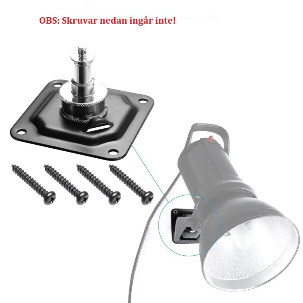 Väggfäste med hanskruvgänga 1/4-tum